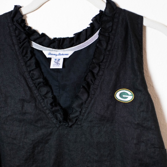 Tommy Bahama Green Bay Packers Linen Dress - Picture 2 of 3